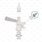 Sankey Keg Coupler Gas Hose Inlet Barb With Check Valve Retainer Ring 3 8  Barb