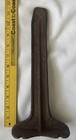 Antique Two Piece Cast Iron Cobbler Shoe Repair Stand 11  Shoe Form Marked 312