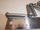 3 8 X 2  Round Head Solid Aluminum Rivets Vintage Usa Made Qty 8 New