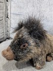 Rare Htf Seated Plush Boar  Hansa Wild Pig Stuffed Animal Toy