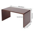 Wood Coffee Table C-shaped End Table 24 Inch Height Sofa Side Table Multi-use