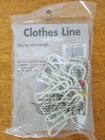 Household Essentials 04200 Clothesline - 8 Ft  - With Clips 