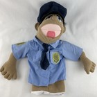 Melissa And Doug Police Officer Cop Trooper Hand Puppet Plush With Stick Lot