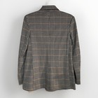 Old Navy Blue Brown Houndstooth Plaid Long Sleeve Blazer Jacket Size S Women Nwt