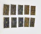 4 Antique French Ormolu Brass Plated Furniture Pediment mount Decoration