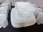 Corelle Vitrelle Embossed Cherish Square_  16 Pc Dinnerware  New In Box 