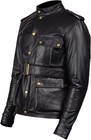 Mens German Classic Military Officer Ww2 Uniform Black Vintage Leather Jacket
