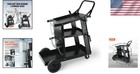 Welding Cart For Tig Mig Plasma Cutter With Large Storage And 360   Wheels
