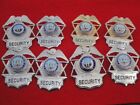 Lot Of 8  Silver   Gold  Kentucky Security Badges  Obsolete  Clean