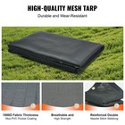 6 X 14ft Heavy Duty Dump Truck Pvc Coated Mesh Tarp With 5 5  18oz Double Pocket