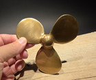 4 1 2  Vintage Antique Style Brass Boat Propeller Paperweight