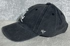 Unisex Baseball Cap Los Angeles Black Denim Adjustable Nwt  