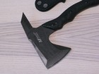 15  Tactical Axe Tomahawk Black Rubber Handle Full Tang Nylon Sheath Thrower