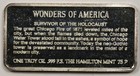 75-p Chicago Water Tower Wonders Of America Hamilton Mint 999 Fine Silver Bar