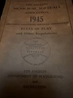 1945 Los Angeles Municipal Softball Association Rule Book Wwii Era La Sports