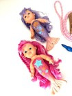 2 Mermaid Dolls Swimming Bath Toy Bundle Lot Jump Rope Mermaids Swimming Masks