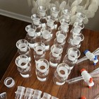 Lot Of 37 Vtg Chemistry laboratory Glassware  Squibb Separatory Funnels    More 