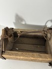 Antique Barn  Wood  metal Handle  Grain Feeder Barn Stall Horse 