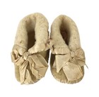 Vintage Toddler Booties Probably Silk   Wool Old Antique