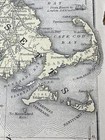 1853 Hand Colored Map Massachusetts  Ri  Ct  Long Island  Railroad  Clean Map