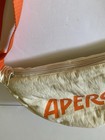 Aperol Spritz Orange And Off-white Poly Cross-body Purse W zip 10x5x4 Nwot