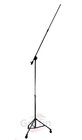 Studio Microphone Stand On Wheels Tall Overhead Boom Arm Mic Mount Stage Holder