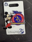 Disney Pin Trading 25th Anniversary Enamel Pins - Set Of 7  Sold Out-brand New  