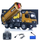 Price Drop  Huina 1 14 Rc Dump Truck 573 Rtr Tipper Vehicle Flowing Water Light