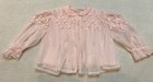Rare Vintage 1940s Bonwit Teller Chiffon W  satin Bows Bed Jacket Small