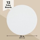 12 Pack 12 Inch Cardboard Cake Rounds For Baking Supplies  Desserts  White