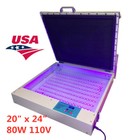 20  X 24  80w Vacuum Led Uv Exposure Unit Precise Silk Screen Printing