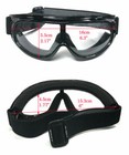 Motorcycle Goggles Fit Over Prescription Glasses Side Vents Choice Lens Color 