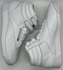 Reebok Classic Womens Freestyle Hi White Silver 70 Size 7 Nib