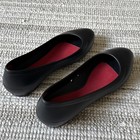 Crocs Lina 203404 Black Flats Shoes Size 9 Black With Red Iconic Liner  New 