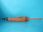 Vintage Asian Handcrafted Bamboo Rice Paper Parasol Umbrella