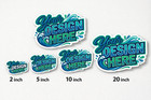 Custom Vinyl Logo Stickers Full Color Waterproof Uv Resistant 2 -20  Upload Art