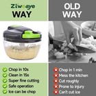 Manual Food Processor Vegetable Chopper  Portable Hand Pull String Garlic Mincer