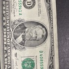 1990  50 Note W Rare Ink Bleed Thru Miscut Misprint Ink Crisp