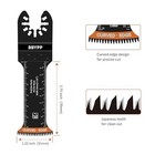 6pcs Curved Extra-long Oscillating Saw Blades  2-3 4 Inches   Extra Long  6pcs 