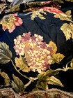 Waverly-harbor Square- Swag Valance-w tassels-62 X 16   Side Swag-black Multi-