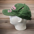 John Deere Hat Green Distressed Baseball Cap Womens Pink Adjustable Strapback