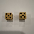 Vintage Pair 1 2 Inch Butterscotch Bakelite Dice