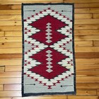 Vintage Navajo Rug Native American Weaving Butterflies Arrows 30s 40s 54  X 30 