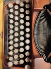 Vtg Royal Model P Manual Portable Typewriter Red Duotone W  Case Almost Antique