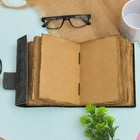 Handmade Vintage Black Leather Journal Lock Footprint Diary 200 Brown Pages