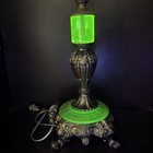 Uranium Glass Lamp Art Deco Style Vintage Antique Custom Build