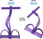 6 Tube Pedal Resistance Device exercise Bands With Handles pedal Resistance Band