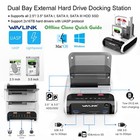 Usb 3 0 To Sata 2 5  3 5  Ssd Hdd Hard Drive Docking Station Sd Card Reader Hub