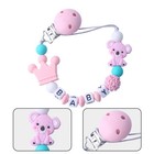 Pacifier Clip Cute Silicone Baby Dummy Soother Pacifier Clip Holder Chain Gift