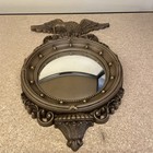 Syroco Convex Bullseye Mirror 16  By 9    Bald Eagle Federal Regency Style Vintage